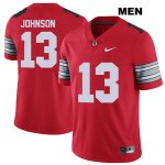 Men's NCAA Ohio State Buckeyes Tyreke Johnson #13 College Stitched 2018 Spring Game Authentic Nike Red Football Jersey MD20U18IC